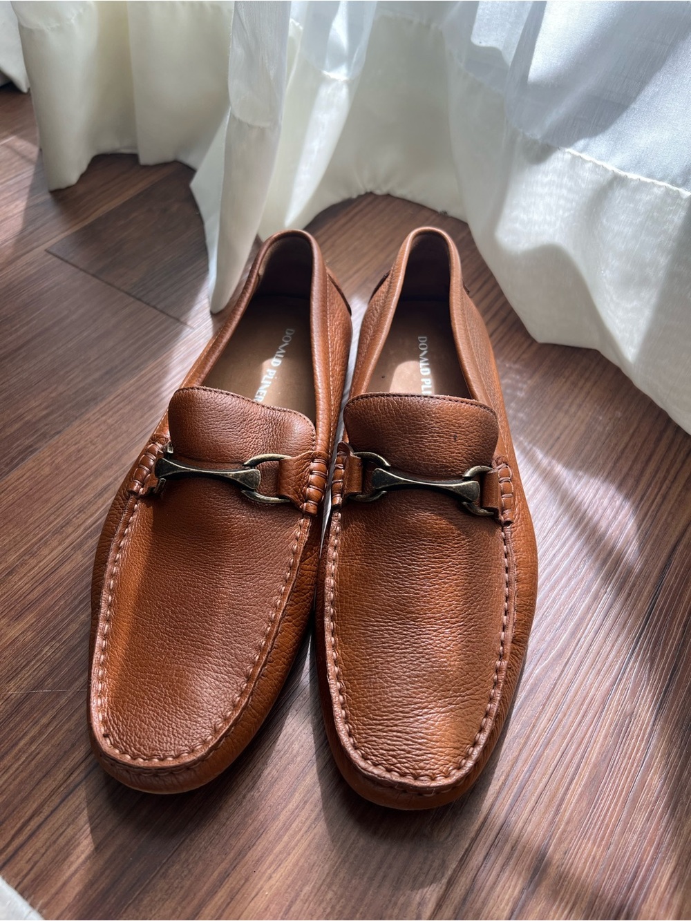 Donald Pliner Brown Leather Driving Loafers size 10.5